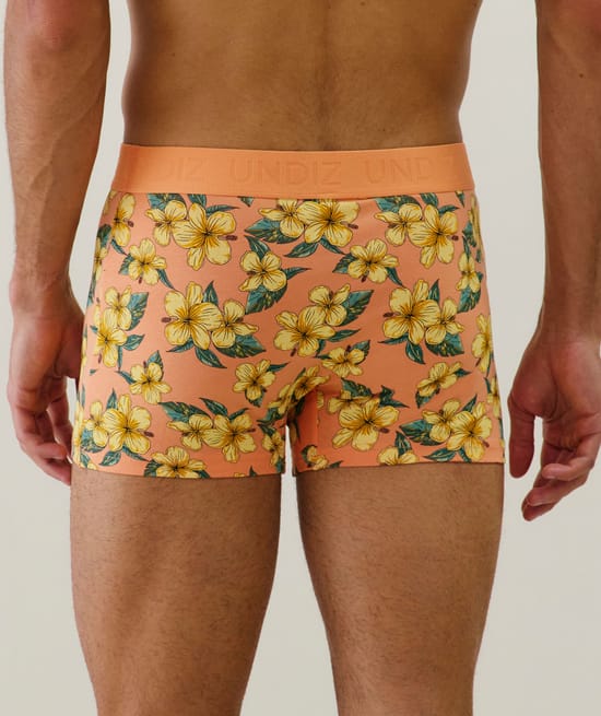 Cotton boxer shorts with patterns;