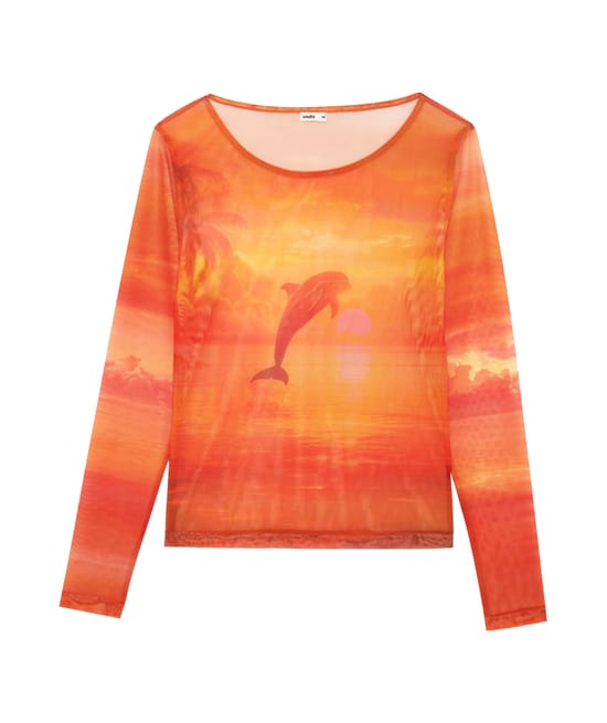 Top en mesh;