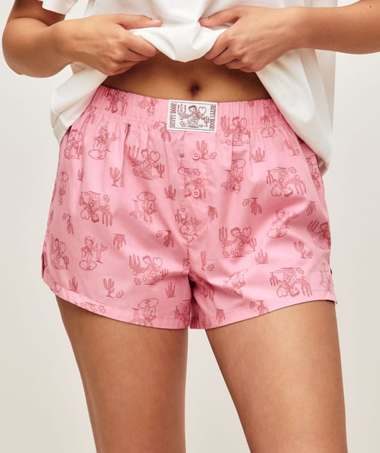 Pantalones cortos de popelina de algod&oacute;n impresa de Betty Boop;