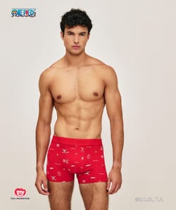Boxer en coton imprim&eacute; One Piece;