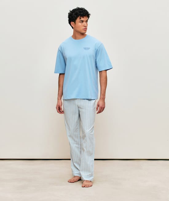 Geprinte katoenen T-shirt 'Paradise Island';