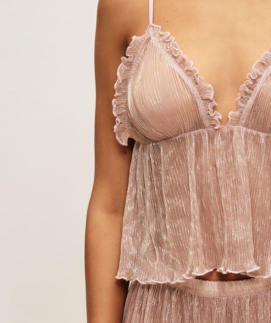 Top transparent tank top;