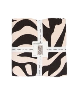 Zebra print beach towel;