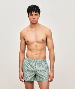 Geruite katoenen boxers;
