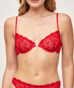 Soutien-gorge corbeille en dentelle;