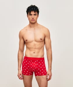 Boxer en coton motifs coeurs;