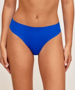 Culotte en microfibre et dentelle;