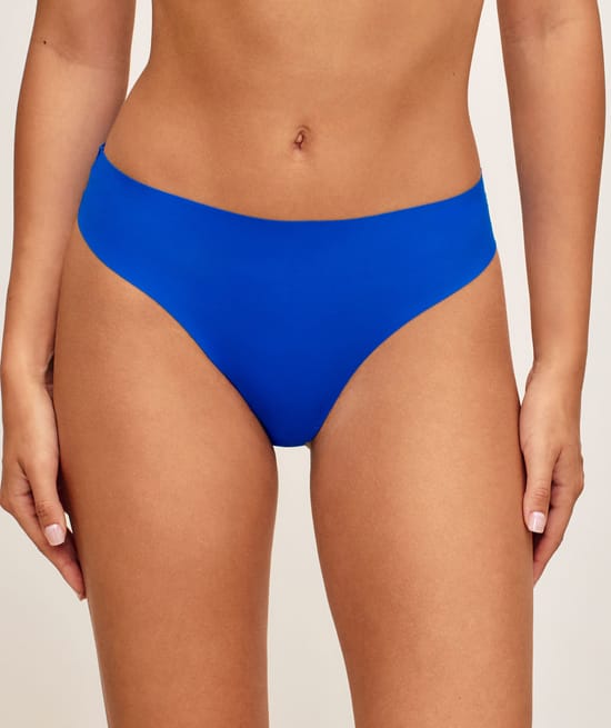Culotte en microfibre et dentelle;