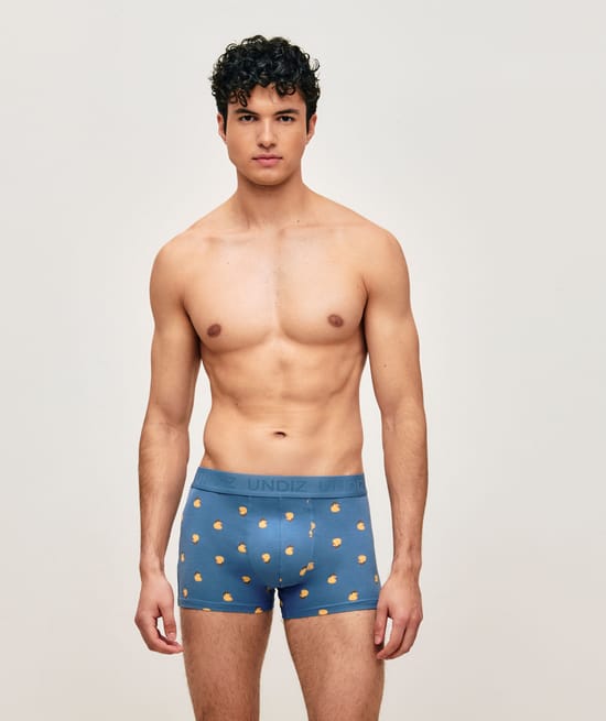 Boxer en coton avec imprim&eacute; canard cowboy;