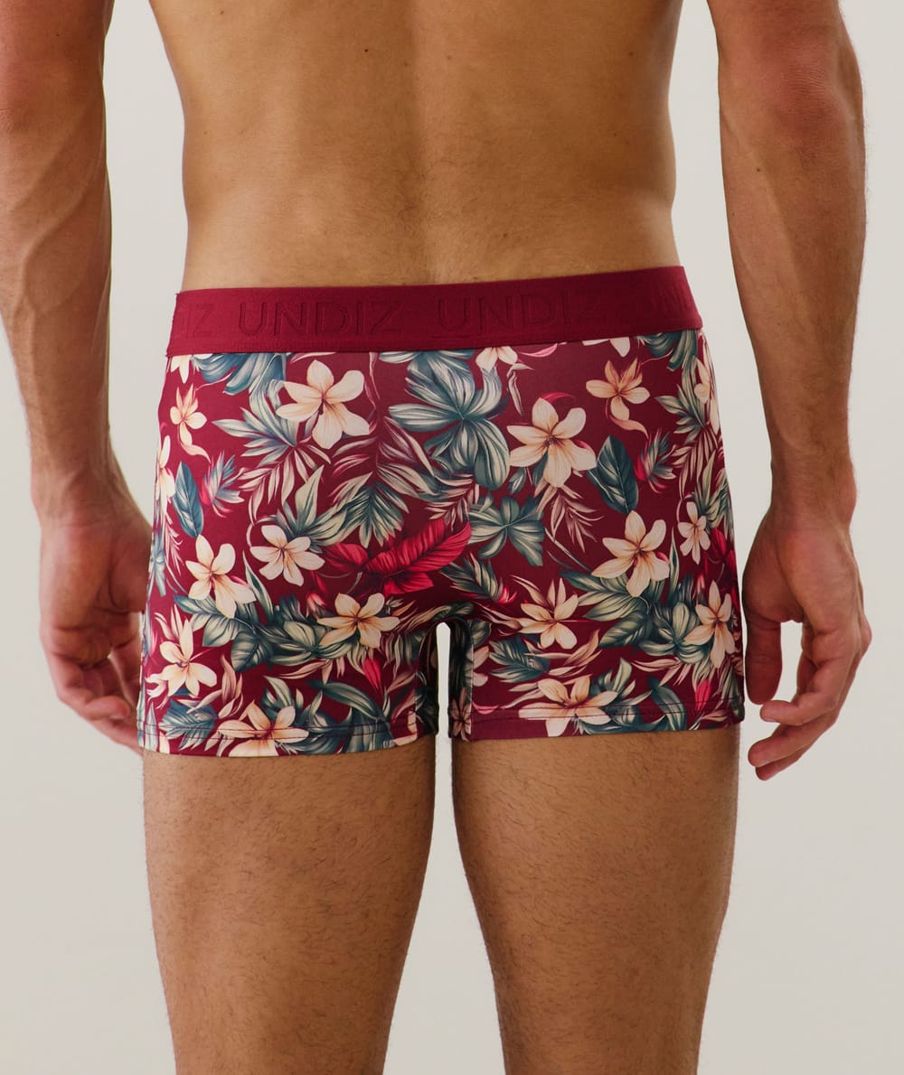 Boxer à motifs en coton;