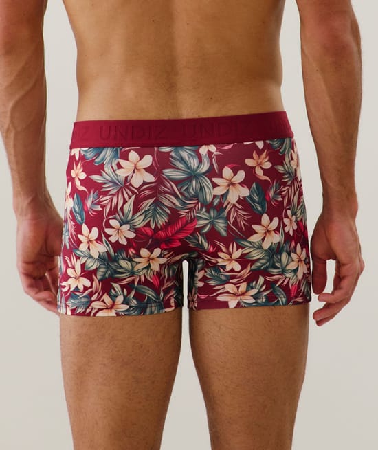 Patterned cotton boxer shorts;