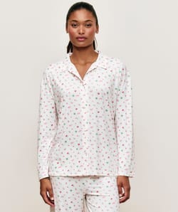 Patterned jersey pajama set;