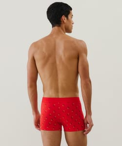 Boxer à motifs en coton;