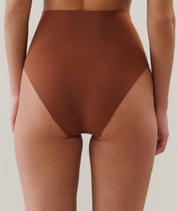 Culotte taille haute en microfibre;