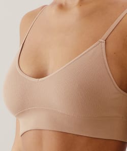 Seamless triangle bra;