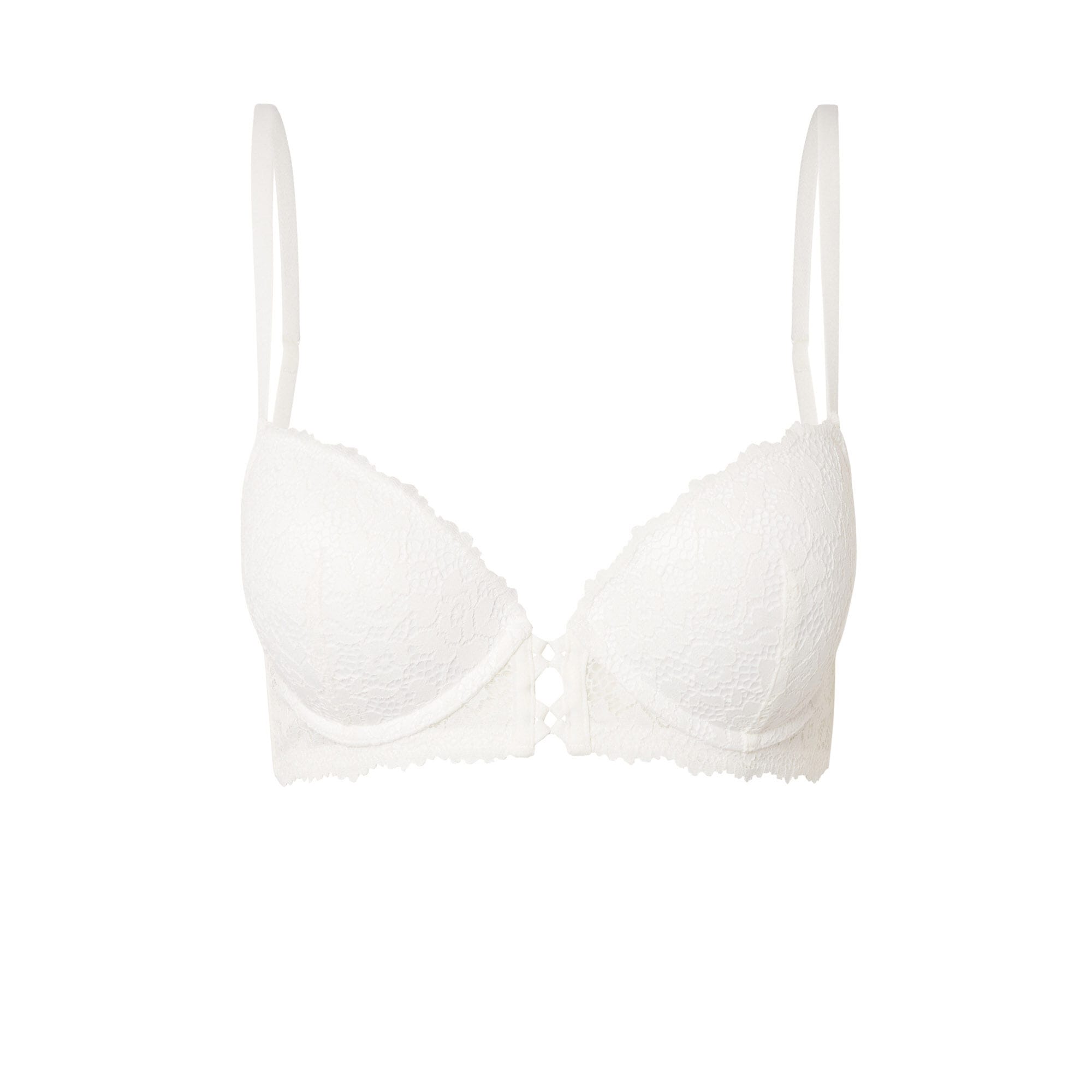 Soutien-gorge Push-up Brodé Floral Marron - Taille 28B, Armatures, Rembourrage, Sans étiquettes