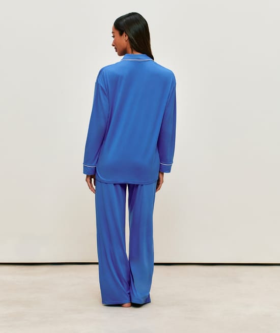 Set chemise &agrave; manches longues et pantalon en jersey ;
