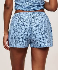 Ribbed jersey shorts;