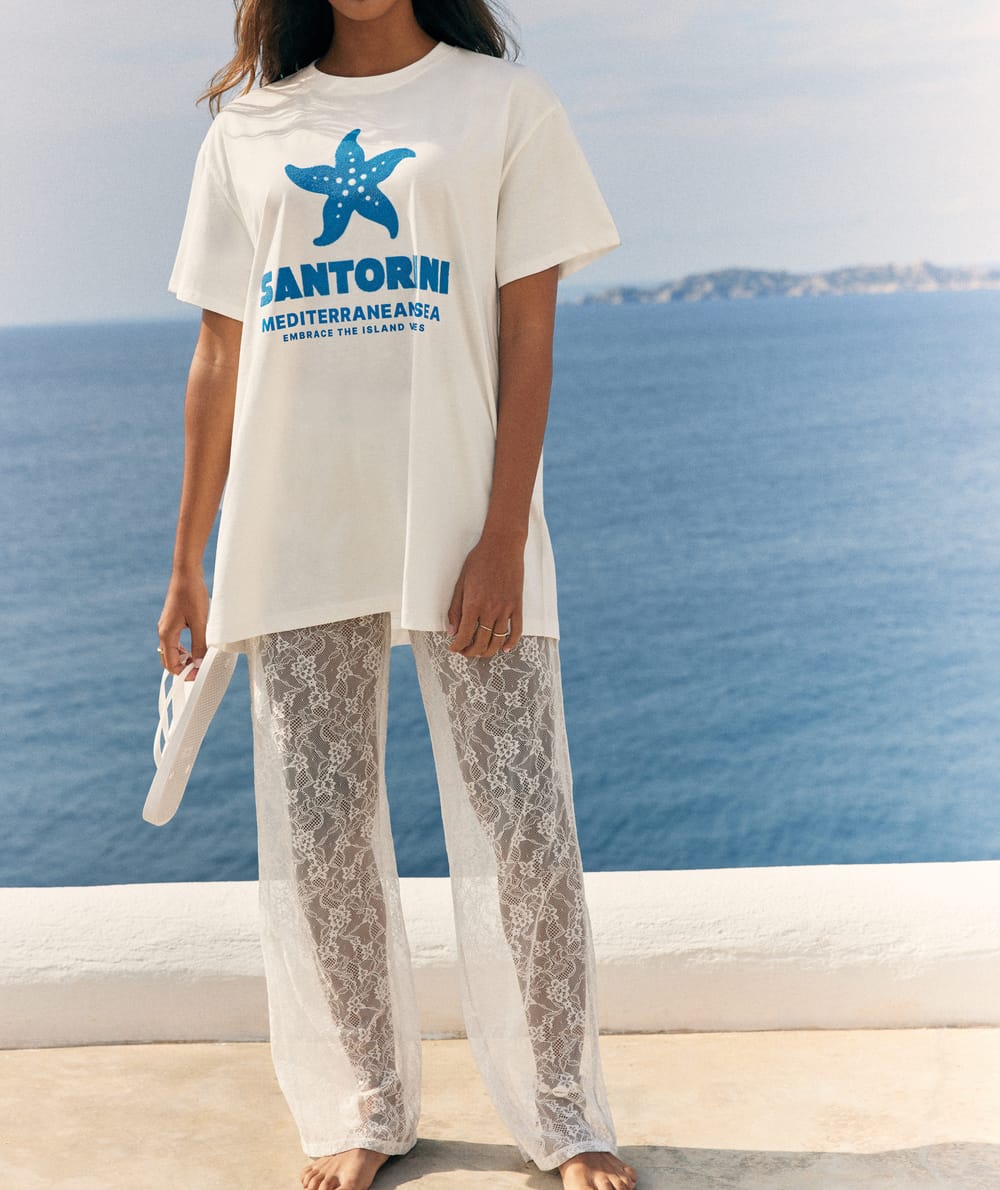 Pantalon en dentelle;