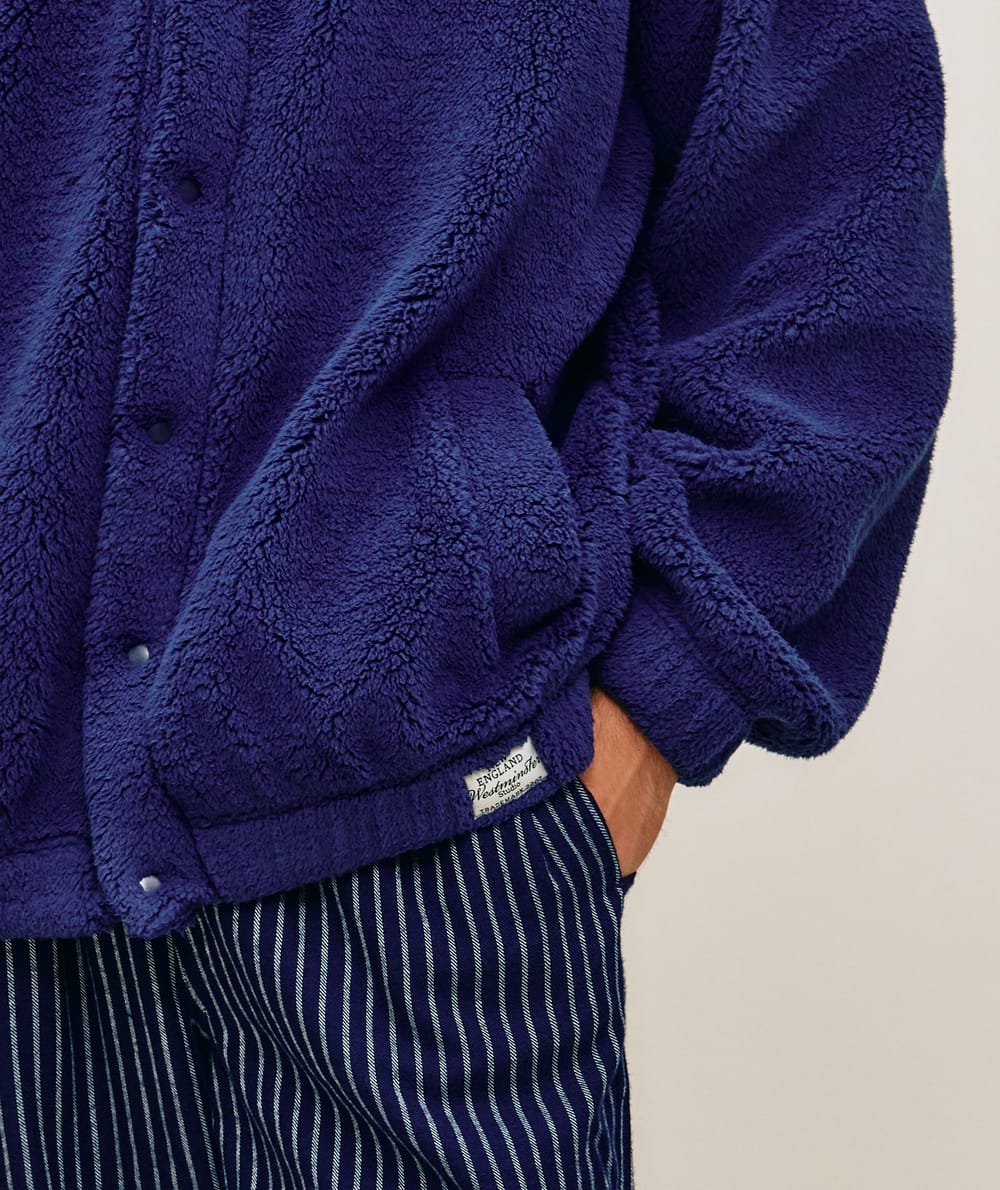 Sherpa fleece jacket;