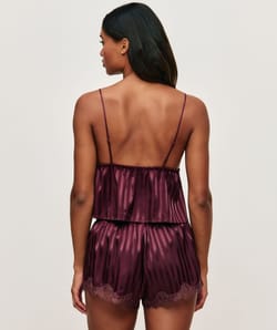 Satin and lace camisole;