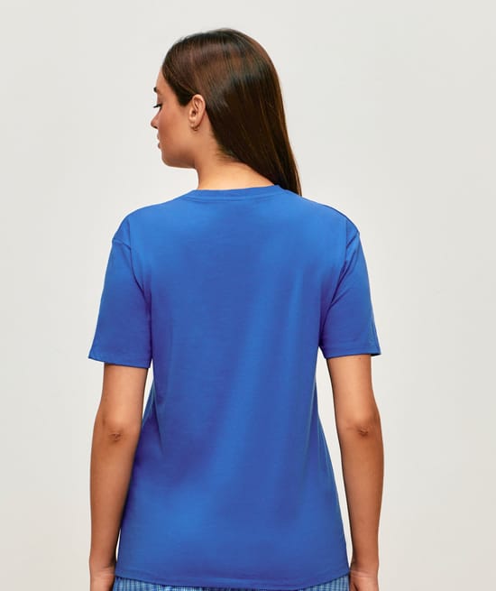 Stitch jersey T-shirt;