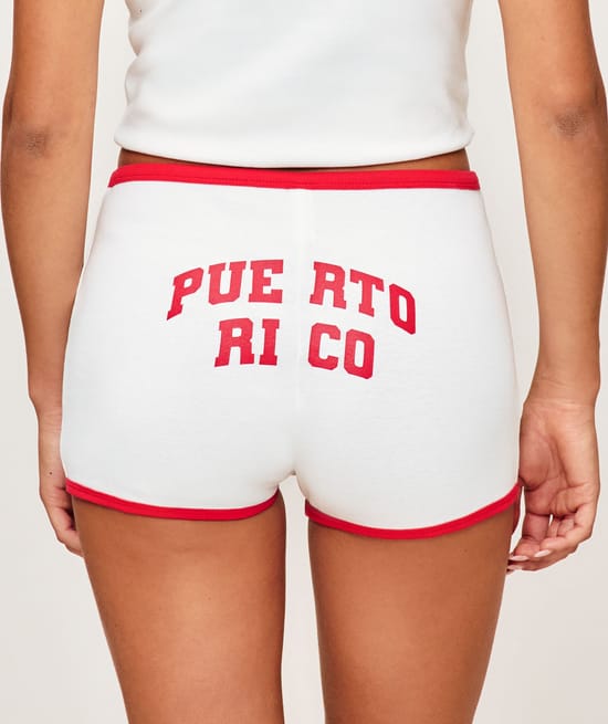 Printed jersey shorts 'Puerto Rico';