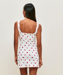 Strawberry print lace nightie;