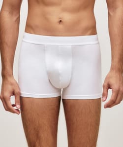 Cotton boxer shorts with message;