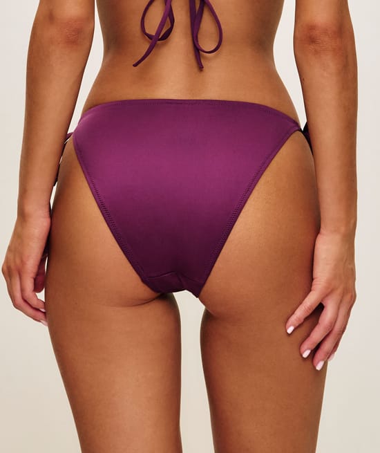 Swimsuit bottom with adjustable ties;