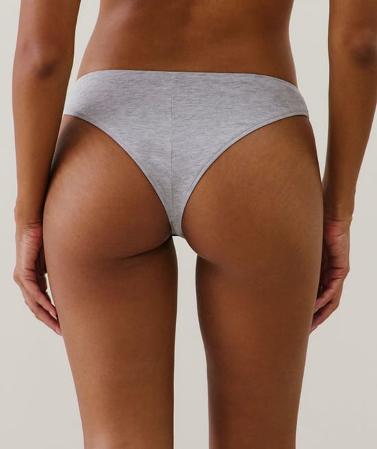 100% cotton thong;