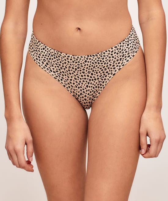 Pack of 3 patterned cotton knickers;