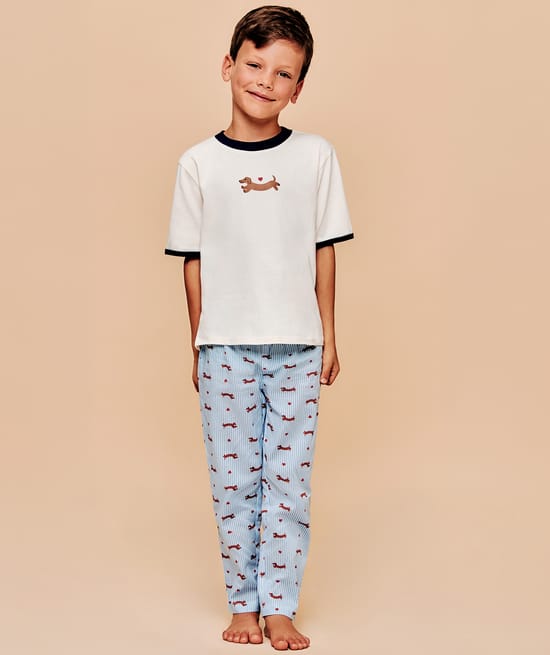Dachshund print child set;