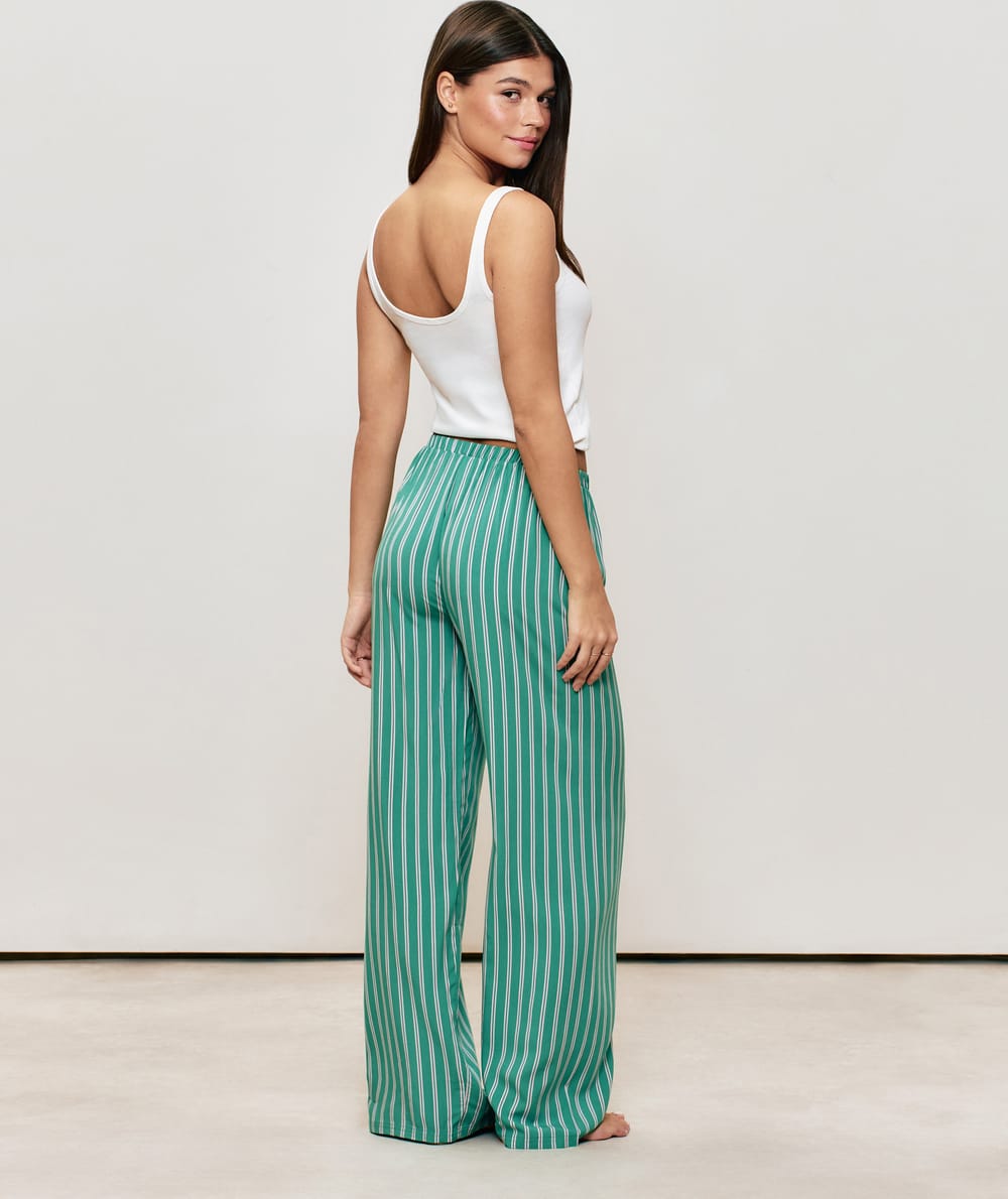 Striped trousers;