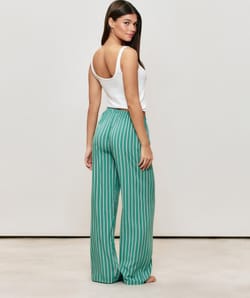 Striped trousers;