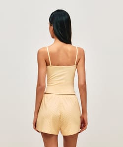Pantalones cortos de jersey con peque&ntilde;os corazones;