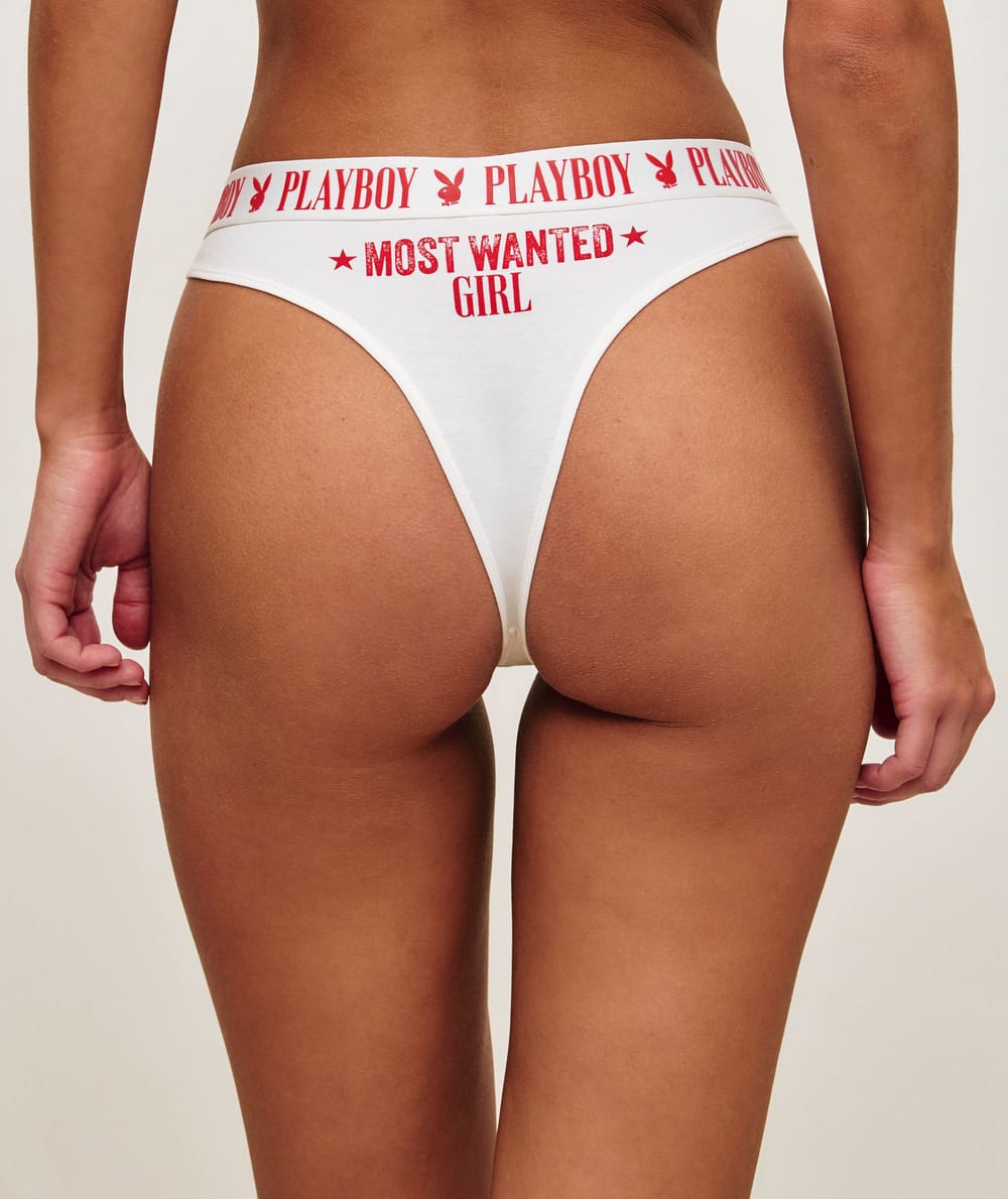 Playboy cotton thong;