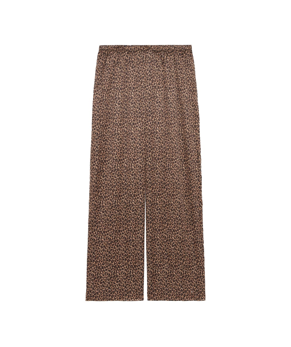 Pantalón de satén leopardo;