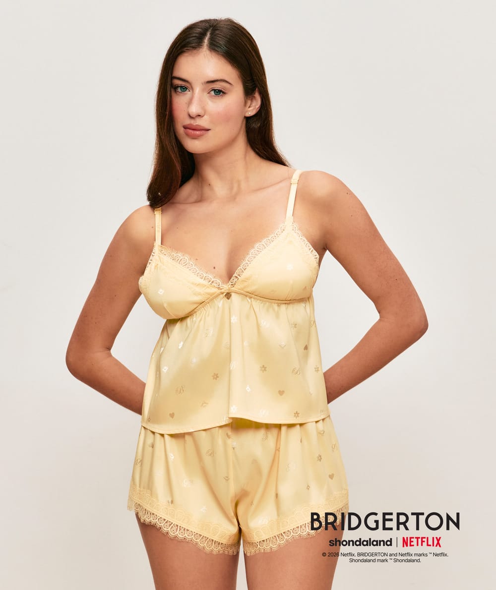 Bridgerton satin shorts;