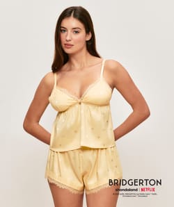 Bridgerton satin shorts;