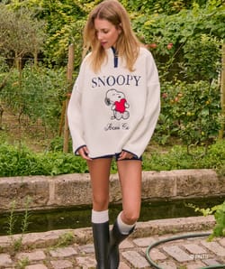Sweatshirt en sherpa Snoopy;