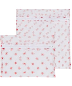 Set of 2 heart pattern laundry bags;