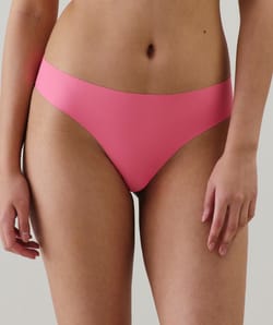Microfibre and lace cheeky brief;