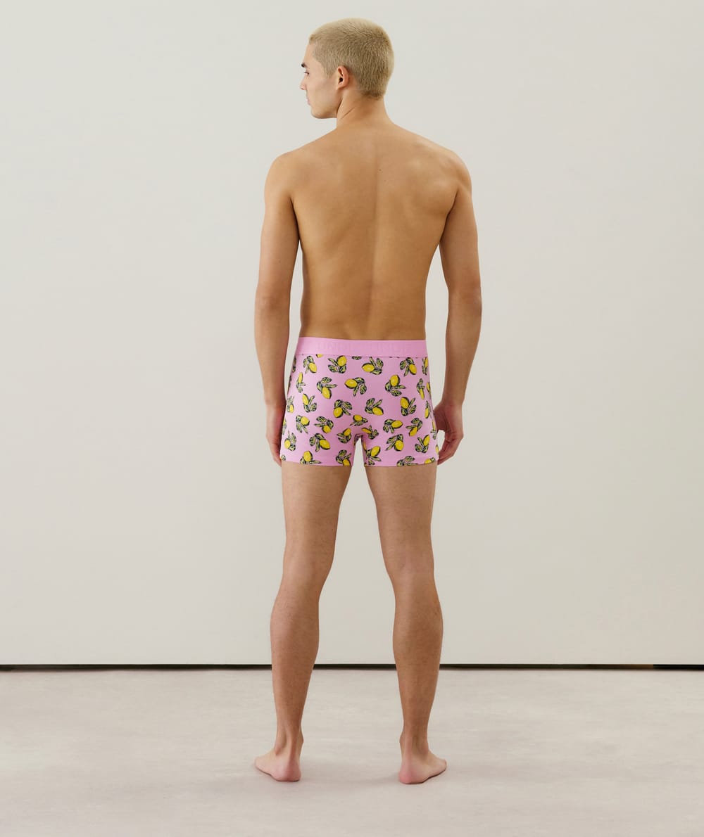Boxer de algodón con estampado;