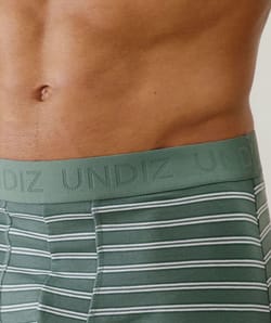 Boxer à rayures en coton;