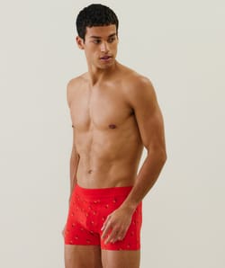 Boxer à motifs en coton;