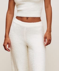 Pantalon en maille fluffy;