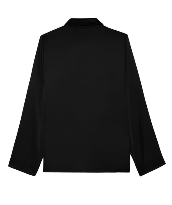 Satin pyjama shirt;