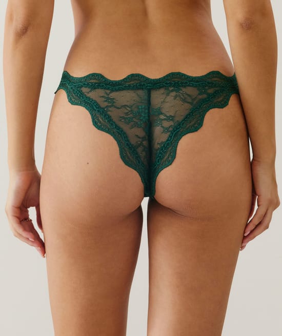 Lace thong;