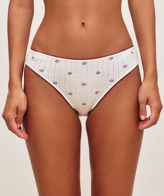 Pack of 3 patterned cotton panties;